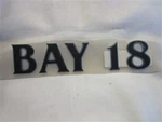 G3 Bay 18 Raised Decal Black 11 1/4" X 2 3/8" Marine Boat New. Price: $12.95.
