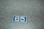 Nos Genuine Evinrude Johnson 206506 Plate, Port And Stbd 85 Blue Emblem New Old. Price: $26.50.