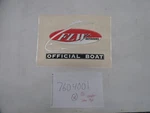 Flw Outdoors Official Raised Decal 7604001 Silver / Red Black Marine Boat New. Price: $24.95.