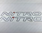 Tracker Marine Nitro Boat White/black Decals Stickers 36" X 4.1" 2PCS. New. Price: $57.43.
