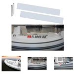 Registration Sticker Plate Pair White Pre-drilled For Inflatable Boats X 24' New. Price: $46.74.