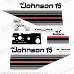 Fits Johnson 1982 15HP Outboard Decal Kit - Discontinued Reproductions! New. Price: $79.95.