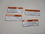 Cruisers Yachts Warning Platform Capacity Decal Set Of (4) White V2275100 Boat New. Price: $24.95.