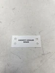 Chaparral Boats U22236-01 Cockpit Cooler Drain Label Decal Marine New. Price: $15.96.