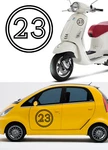 Number 23, Sticker Vinyl Version New. Price: $5.53.