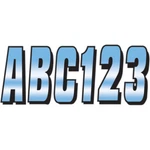 Hardline I.d. Sticker Kit - Series Blue Gradation CHBLK320 New. Price: $27.89.