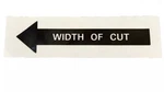 John Deere Deck Decal Width Of Cut 100 200 300 Series Reproduction M44103 Nla New. Price: $8.50.