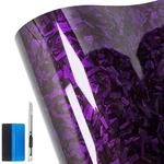 Lzlrun Forged Gloss Carbon Fiber Purple Vinyl Wrap Roll Air Release Sticker S... New. Price: $29.98.