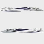 Rinker Boat Graphic Decals 218615 282 Captiva Gray Stickers (kit) New. Price: $59.83.