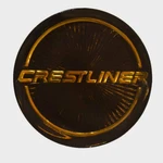 Crestliner Boat Steering Wheel Emblem Decal Logo Raised Sticker New. Price: $10.01.