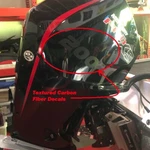 Textured Carbon Fiber Vinyl Decals Fits Mercury 4STROKE V8 Outboard 200 Set Of New. Price: $34.95.
