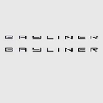 Bayliner Boat Decals 28 X 1 Inch Midnight Black (pair) New. Price: $40.18.