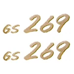Larson Glastron 0572775 Gs 269 Gold 1/4 X 5/8 In Boat Decals (pair) New. Price: $14.66.