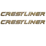 Crestliner Boat Decals 2007398 Gold Logo Stickers (pair) New. Price: $60.48.