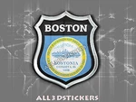 3D Emblem Sticker Resin Domed Flag Boston - Usa Adhesive Decal Vinyl Remanufactured. Price: $6.75.