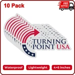 Turning Point Usa Charlie Kirk Waterproof Sticker/decal Car Window Bumper 10PACK New. Price: $7.99.
