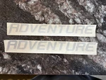 Lund Boats "adventure" Decal In Silver - New 2339247. Price: $15.00.