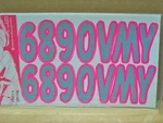 3" Identification Marine Watercraft Number Letter Kit Boat Jet Ski Wave Runner. Price: $19.99.