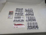 Hardline Registration Number Decal Kit Black & White WHBKG400 Marine Boat New. Price: $19.95.