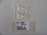 Crestliner 1750 Decal Pair (2) 4 5/8" X 7/8" 1986280 Silver & Black Boat New. Price: $19.95.