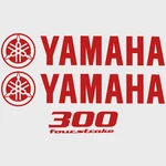 Yamaha Boat Cowling Decals HW1852 300HP Fourstroke Stickers (kit) New. Price: $165.04.