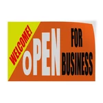 Decal Stickers Welcome! Open For Business Vinyl Store Sign Label New. Price: $36.99.