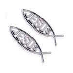 Meetcute 2PCS Jesus Fish Decal Sticker SILVER,3D Car Chrome Emblem Stic... New. Price: $15.19.