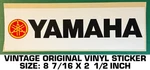 Yamaha Motorcycles Vintage Original Vinyl Decal Sticker Used. Price: $7.95.