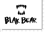 Blak Bear Surf Club Die Cut Sticker Decal 8.25" X Traction New. Price: $6.95.