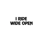 Ride Wide Open Snowmobile Decal Oracal High Quality Sticker 2572 New. Price: $5.95.