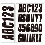 Quickmarine 4 Sets 3" Alpha-numeric Inches Style 2, Solid Black New. Price: $33.11.