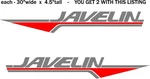 2 Javelin 3M Vinyl Decals Sticker Emblem Skipper Fishing Boat Silver & Red New. Price: $72.00.