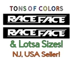 Two Race Face Die Cut Vinyl Decals Mtb/bicycle/cycling/mountain Bike New. Price: $10.99.