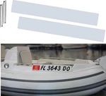 Registration Sticker Plate For Inflatable Dinghy, Boat Tender. 11-5064 New. Price: $29.41.