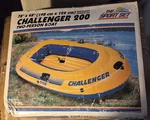 Vintage Intex Challenger 200 Two Person Boat 78"X48" The Sport Set Discontinued New. Price: $46.00.