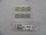 Ranger 522 Raised Decal Pair (2) 3/4" X 1" 7604292 Silver Marine Boat New. Price: $24.95.