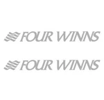 Four Winns Boat Hull Decals Graphics Kit Sticker Set Silver 3M Pair New. Price: $50.60.