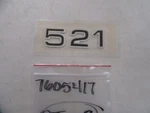 Ranger 521 Raised Decal 3/4" X 1/2" 7605417 Black Gold Silver Boat New. Price: $19.95.