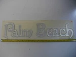 Premier Marine Palm Beach Pontoon Boat Emblems Embossed Decal 139382-1 New. Price: $33.99.