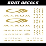 Maxum Boat Sticker Set 12X Decal Replacement Marine Yacht Cruiser Vinyl Oracal New. Price: $21.45.