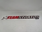 Team Stratos Red / Black White Raised Decal 37" X 4" Marine Boat New. Price: $69.95.