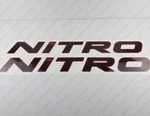 Tracker Marine Nitro Boat Black/red Decals Stickers 30" X 3.4" 2PCS. New. Price: $43.60.