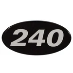Rinker Boat Emblem Decal Sticker 240 Black Silver New. Price: $22.00.