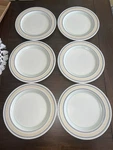 Set 6 Pfaltzgraff Key Largo 11 Dinner Plates Stonewear Discontinued Used. Price: $47.19.