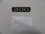 Ranger 200 Raised Decal 5 1/4" X 3/8" 7D020 Black White Silver Marine Boat New. Price: $19.95.