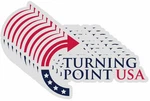 10 Pack Turning Point Usa Charlie Kirk Stickers Laptop Bumper Decal Window. Price: $11.49.