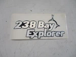 Triton 238 Bay Explorer Raised Decal Silver & Black 1978068 Marine Boat New. Price: $24.95.