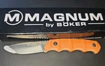 Boker Magnum Orange Bamboo Fixed Blade Knife 2.75" 440 Ss G10 - Discontinued... New. Price: $58.99.