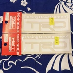 Set Of 2 Discontinued Trd Toyota White Decal Sticker. New. Price: $19.50.