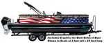 Waving American Flag Usa Graphic Wrap Decal Vinyl Bass Fishing Pontoon Boat New. Price: $367.61.
